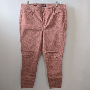 NYDJ Pink Leopard Print Jeans